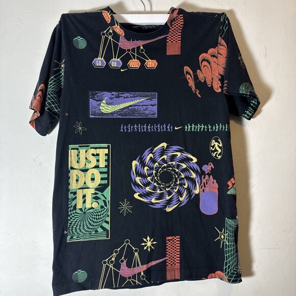 Nike Other - NIKE Sportswear Mens FESTIVAL T Shirt Size Small FB9780-010 Black Short Sleeve
